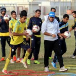 (بالصور) مناورة كروية بين الجبلين والطائي في يوم اليتيم العربي