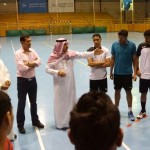 هجر يرفع من كفاءة اللاعبين البدنية عبر صالة الحديد في التدريب الصباحي