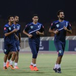 أبا الخيل يشهد تمرين التعاون , و الجمهور يحفز لاعبيه