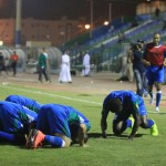 رتيبان الدوسري مشرفاً على تشغيل الدعايات والإعلانات في ملعب نادي الشعلة