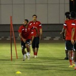 فريق الهلال الأول لكرة القدم يخوض مناورة مع الفريق الأولمبي..