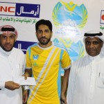 الشهيل يتابع تمارين النهضة ويكرم ابطال التايكوندو