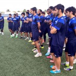 مدرب المنتخب السعودي للمبارزة يدرب لاعبي الوطني