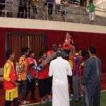 الأمير عبدالله بن مساعد يتوج قطر بطل خليجي 22