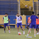 الأهلي يجري مناورة أمام الفريق الأولمبي مساء الغد .‎