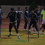 الفريق الكروي الأول بنادي أُحد يكمل الإستعداد لمواجهة العروبة في المدينة المنورة‎