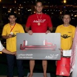 النصر وصل قطر واجرى تدريباً له على الملعب الرديف للخويا‎