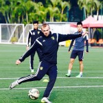 النصر يواصل استعداداته على فترتين والالباني ميها يصل ويشارك بالتمارين‎