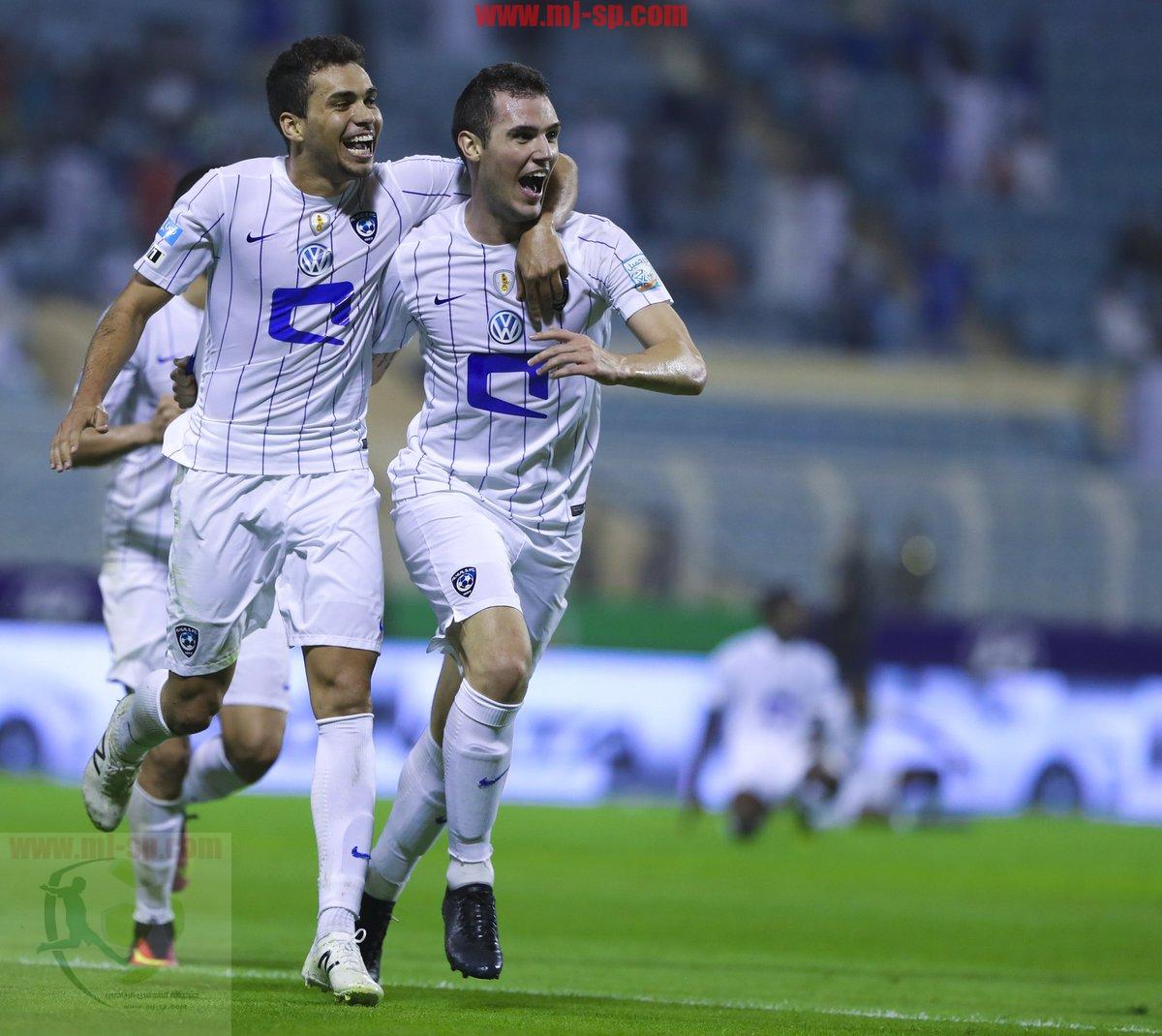 جانب من فرحة فريق الهلال السعودي