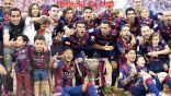 برشلونة يحتفل بلقب الليجا في الكامب نو