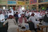 مسؤول الاحتراف ومدير العلاقات بالطائي يشارك في ختام الانشطة بمدرسة النووي  الابتدائية بحائل