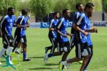 الفريق الهلالي يتمرن صباحألياقياً وتكتيكياً
