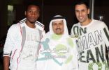 لاعبي الاتحاد المحترفين  السابقين يزورن بعثة النادي في قطر