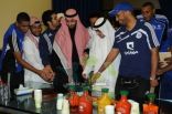 الأمير سعود بن  خالد وشقيقة محمد بن خالد يزورن نادي الهلال