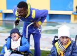 نادي #النصر يشهد زيارة أبناء جمعية الأطفال المعاقين
