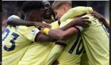 فريق الارسنال يتغلب على نظيره ليستر سيتي في الدوري الانجليزي الممتاز لكرة القدم
