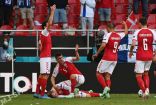 سقوط مرعب للاعب الدنمارك إريكسون أمام فنلندا يدفع لتأجيل المباراة .. ومصير اللاعب مجهول (فيديو)
